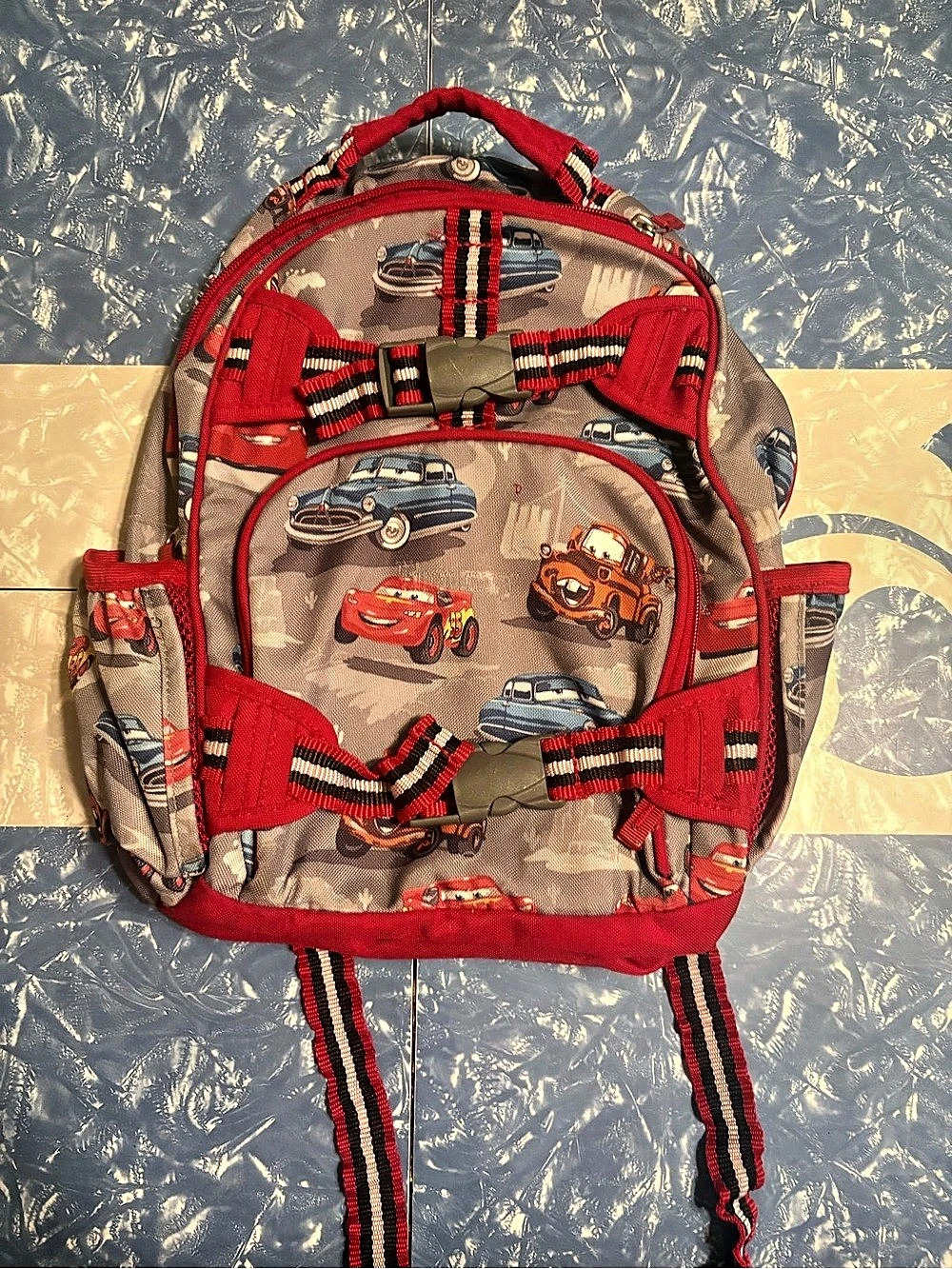 Pottery Barn Kids Disney Cars Mackenzie Small Backpack Used Good Condition